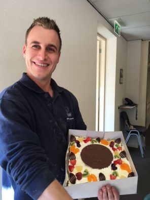 Roy 10 jaar in dienst