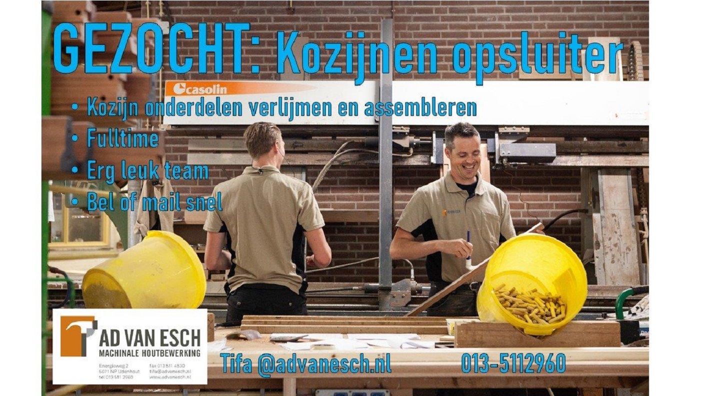 vacature opsluiter 2022